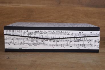 Black and white music box for music books